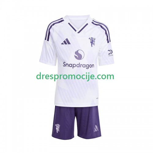 Manchester United Dres Dječji Gostujući 2025/2026 Kratkih Rukava Manchester United Dres Dječji Gostujući 2025/2026 Kratkih Rukava